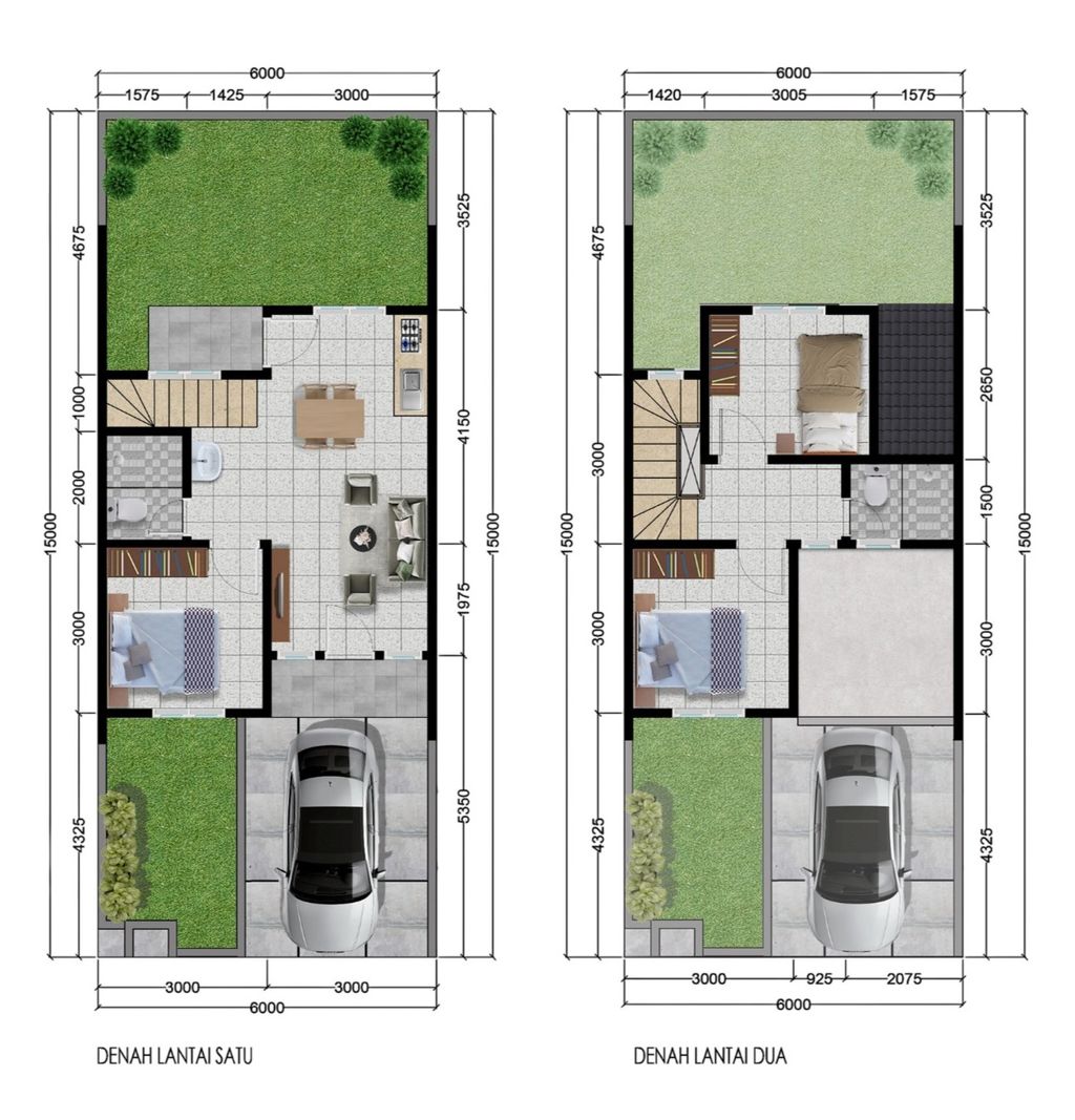 foto denah rumah tipe Jasmine Standard perumahan SURYAMAS LIANDRA CITY