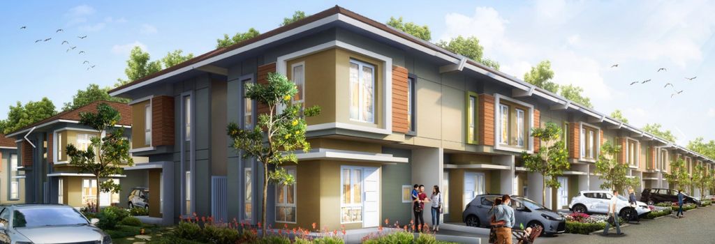 foto tampak rumah tipe FRESIA KHUSUS perumahan PARADISE SERPONG CITY BLOK P