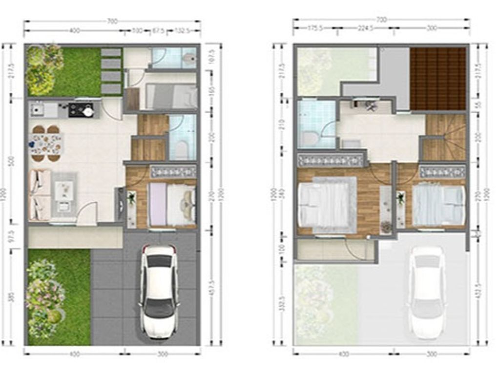 foto denah rumah tipe GRAYSON perumahan PARADISE SERPONG CITY BLOK F