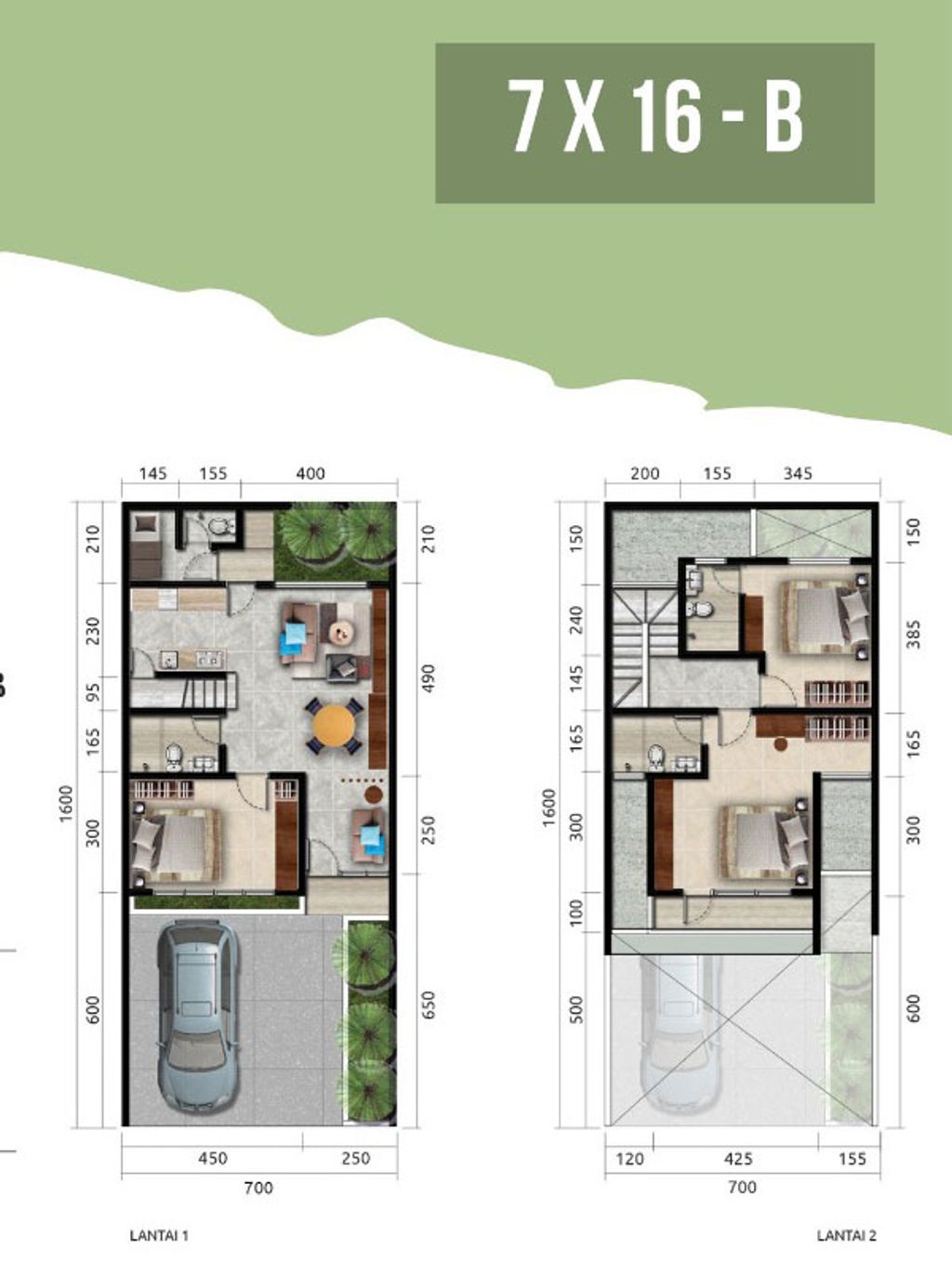 foto denah rumah tipe 121/112 Alt. 2 perumahan Puri Galaxy