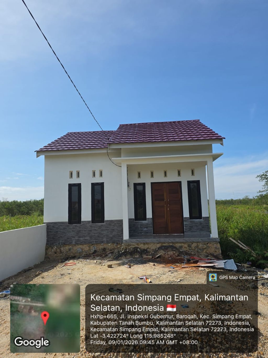 foto tampak rumah tipe 36 perumahan Barokah indah residence 4