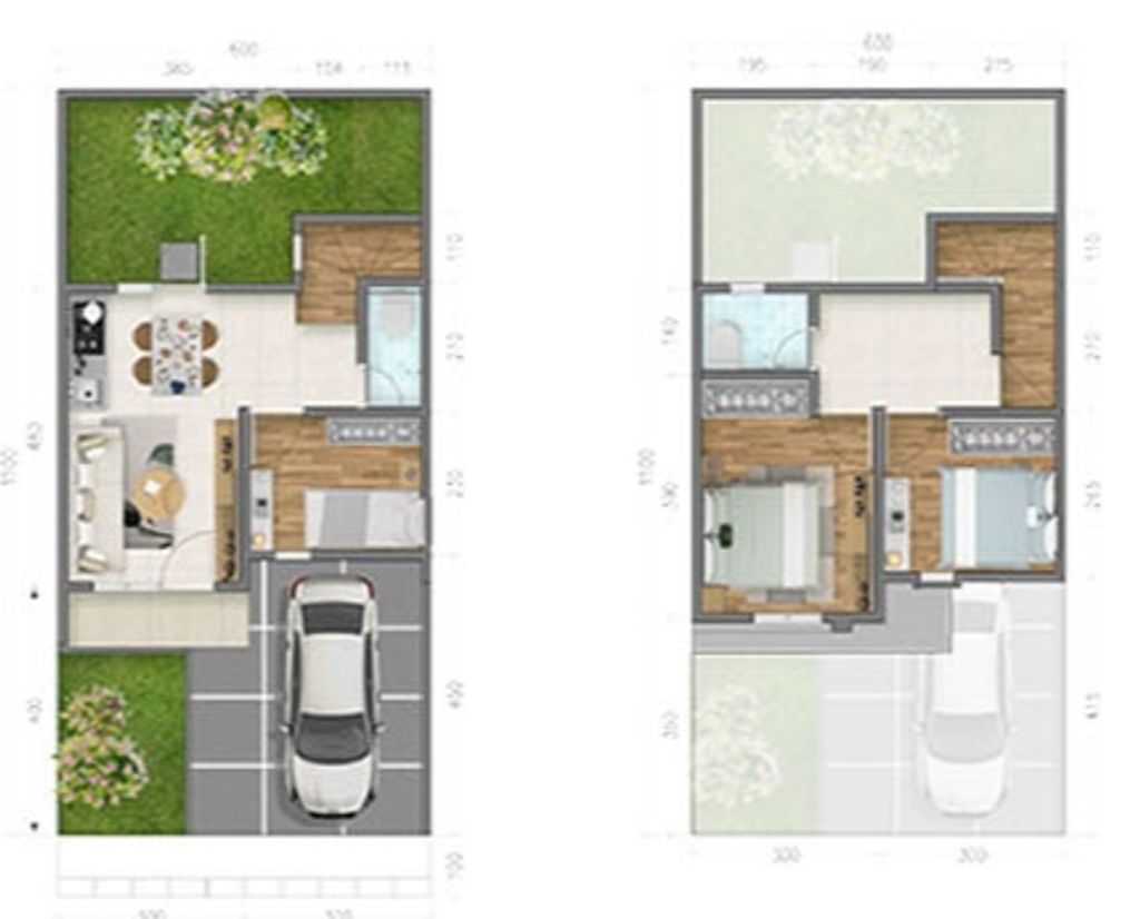 foto denah rumah tipe SOLAVISTA perumahan PARADISE SERPONG CITY BLOK F