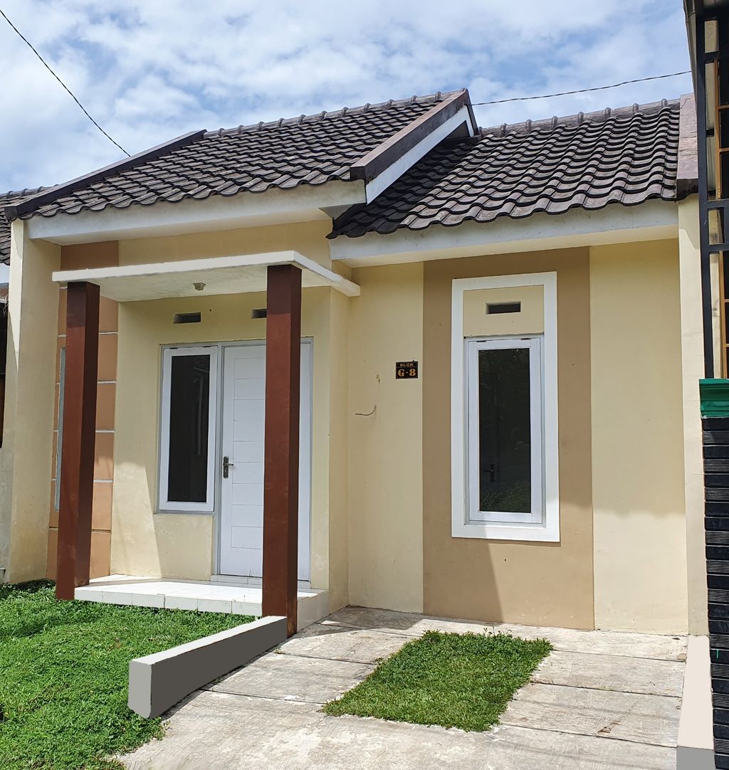 foto tampak rumah tipe 36 perumahan Kebonagung Residence