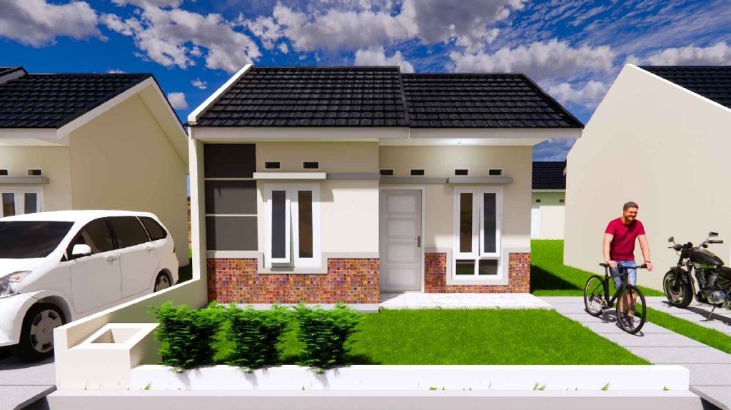 foto tampak rumah tipe 36 perumahan MEDAN JAYA RESIDENCE 2 TAHAP 2