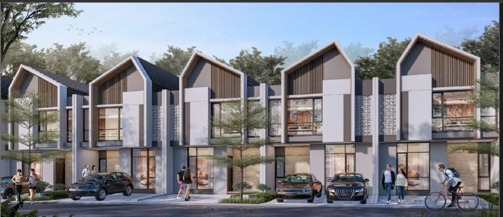 foto tampak rumah tipe 70 perumahan Nangka Valley - Cluster Dieng