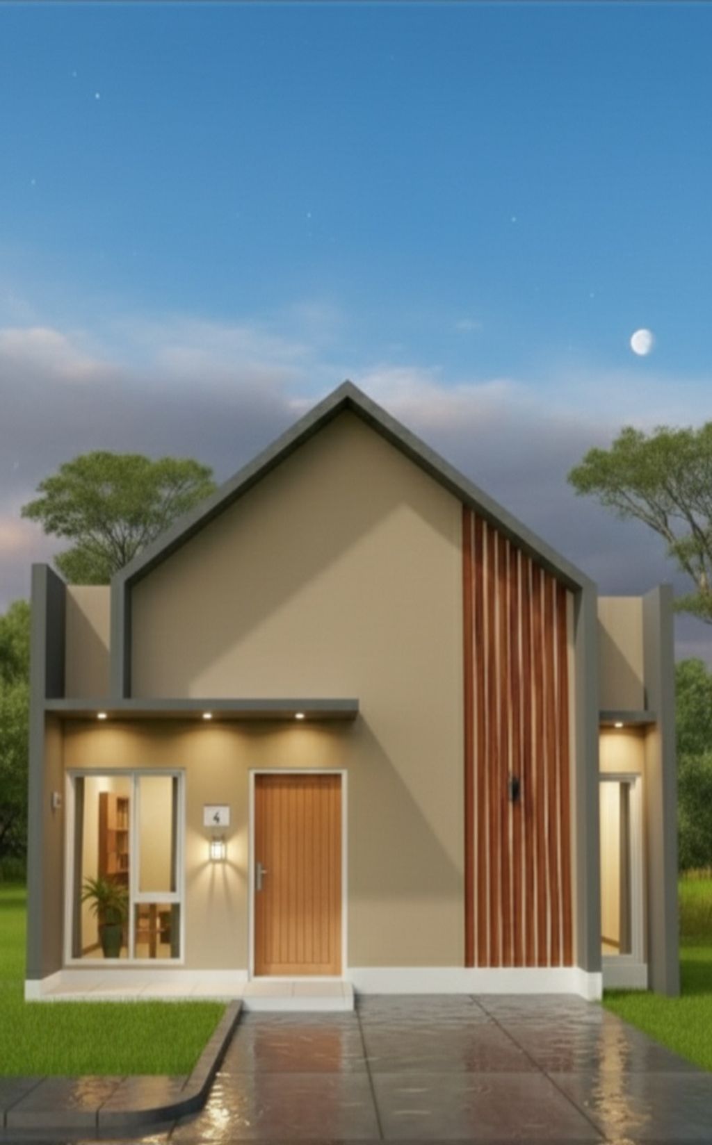 foto tampak rumah tipe Sapphire perumahan Prima Batang Residence