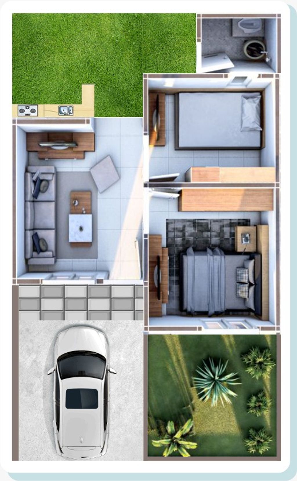 foto denah rumah tipe 36 perumahan GRIYA KALIKIDANG ASRI