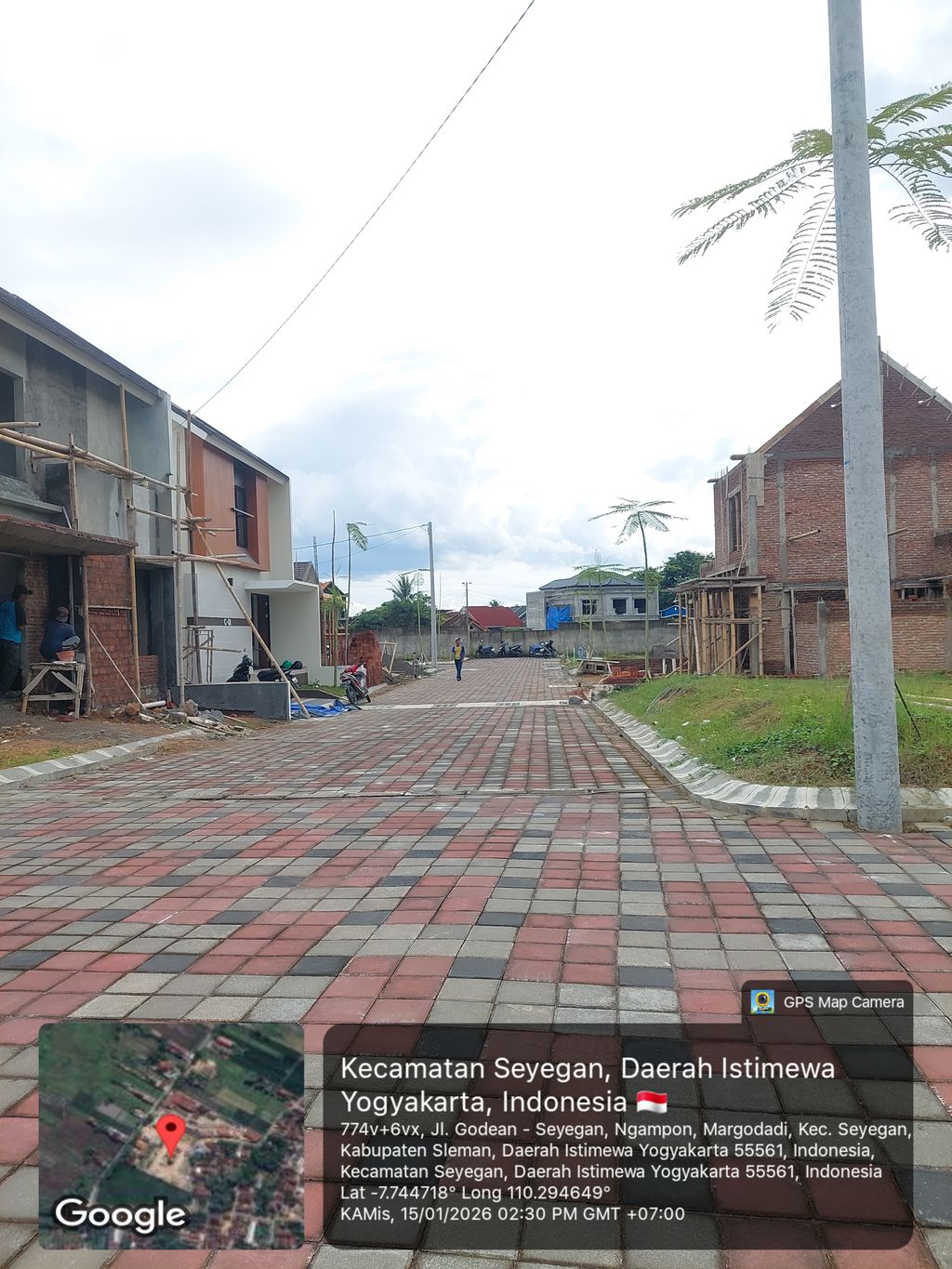 foto posisi tengah perumahan Puri Sehati Seyegan