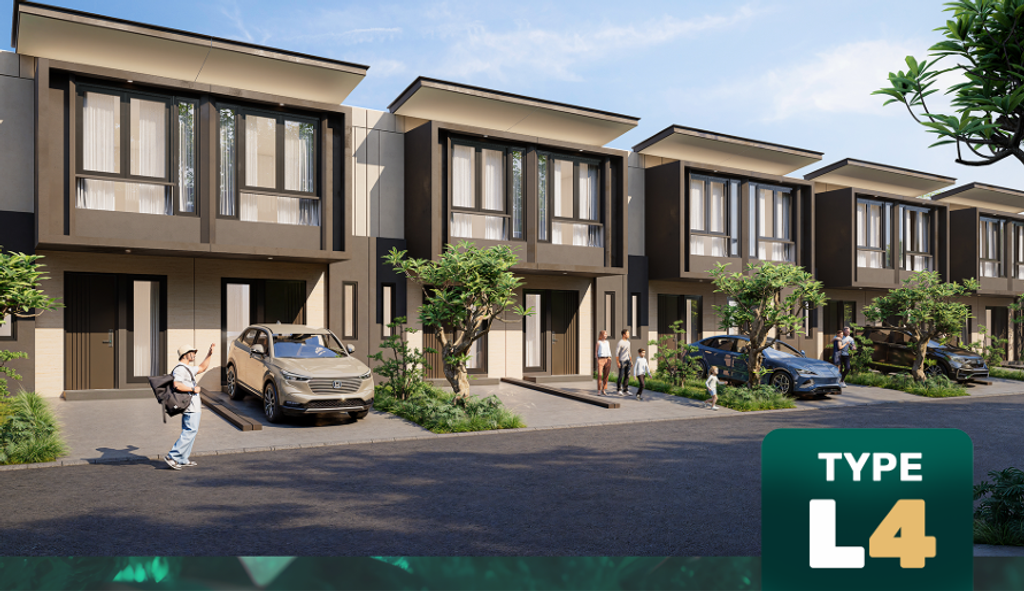 foto tampak rumah tipe Tulip E 08 perumahan THE FIRST STONE EMERALD