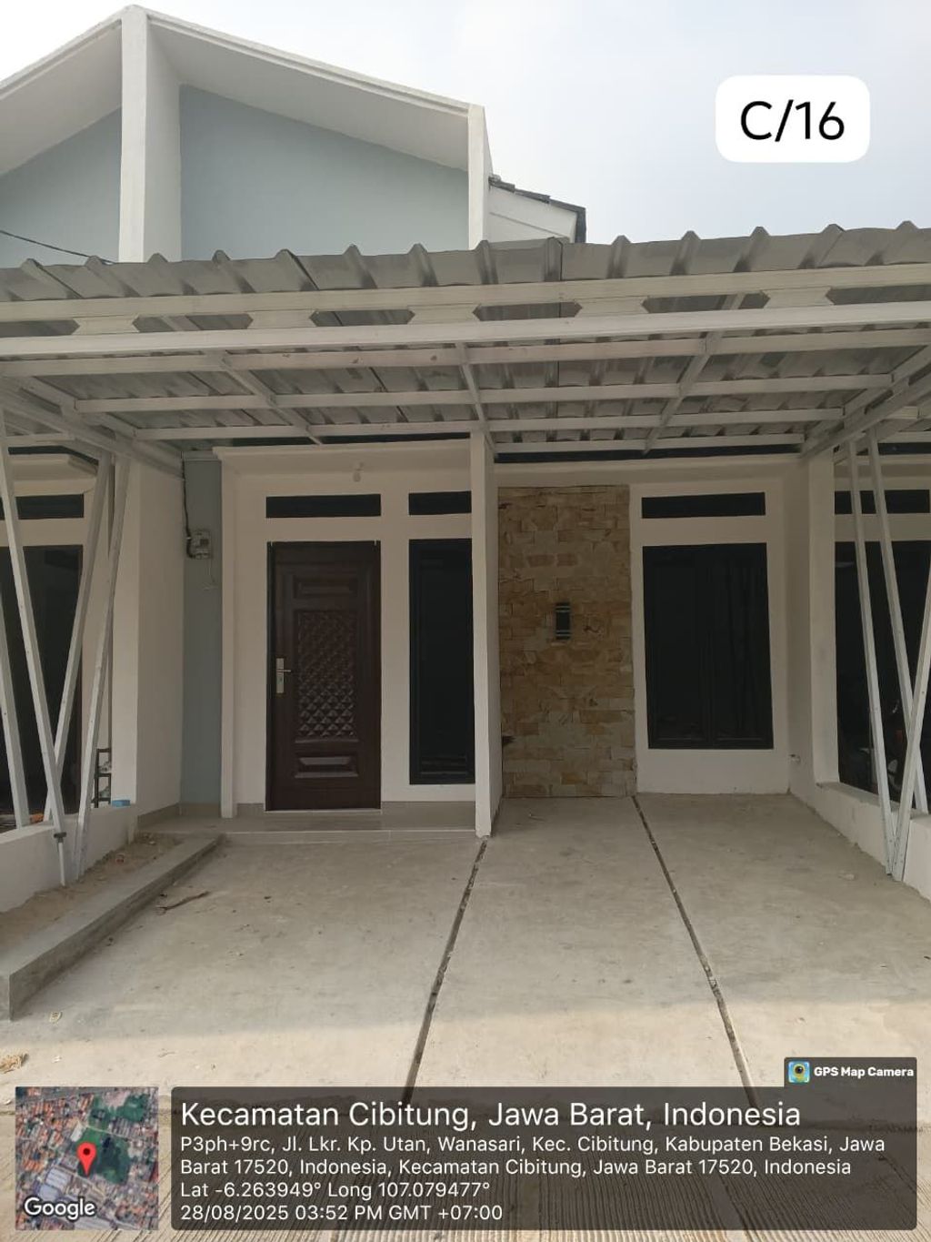 foto tampak rumah tipe 36/69 perumahan GRAND HARSA RESIDENCE