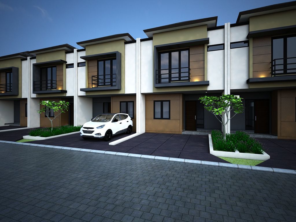 foto tampak rumah tipe 75/71 D-3 perumahan KSO PURI CEMPAKA