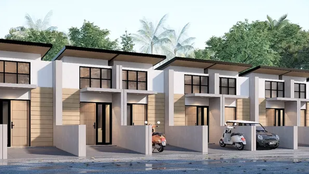 foto tampak rumah tipe 28/27 perumahan ALANA REGENCY WONOREJO