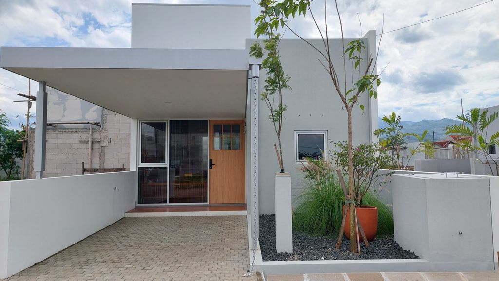 foto tampak rumah tipe Silver perumahan Pannakota Colony