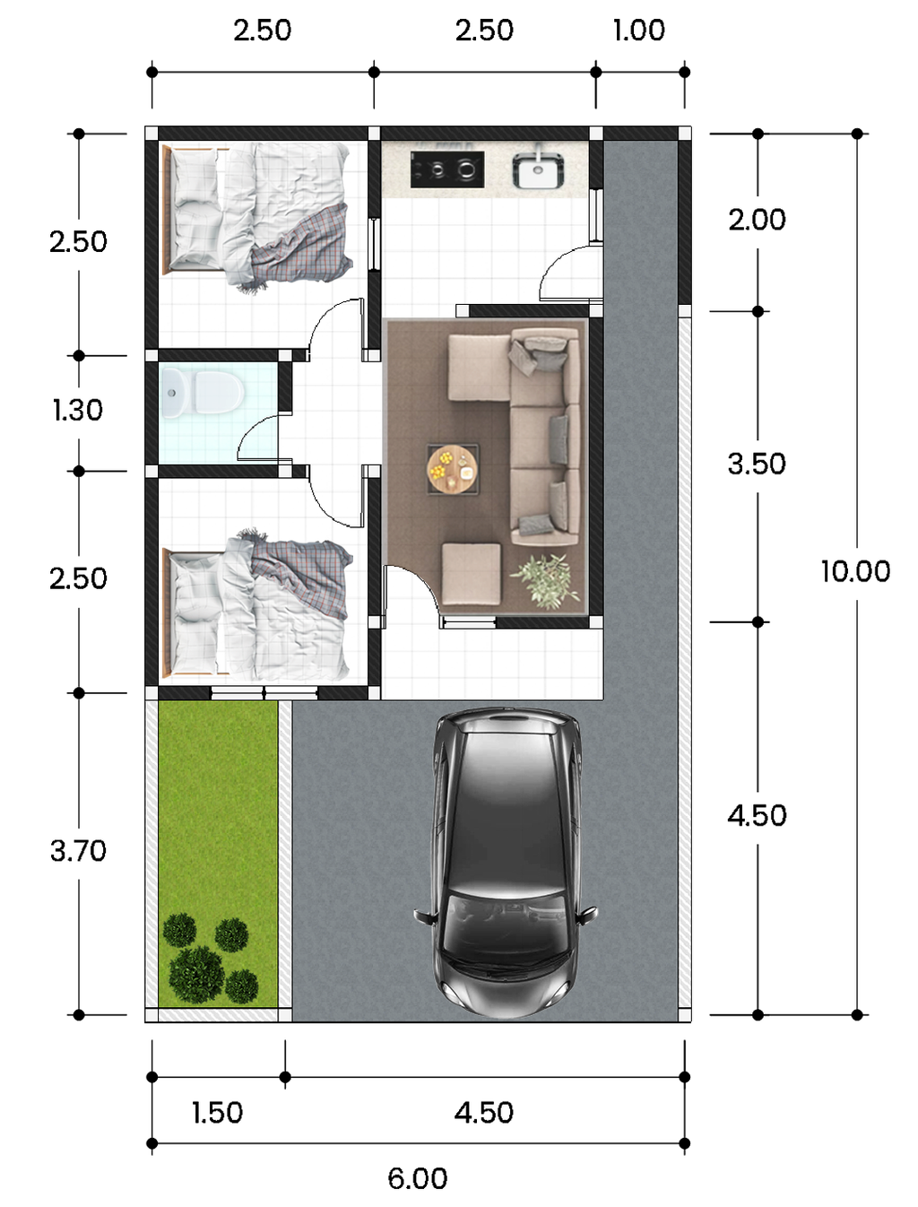 foto denah rumah tipe 36 perumahan PERUMAHAN GENDIS REGENCY 3