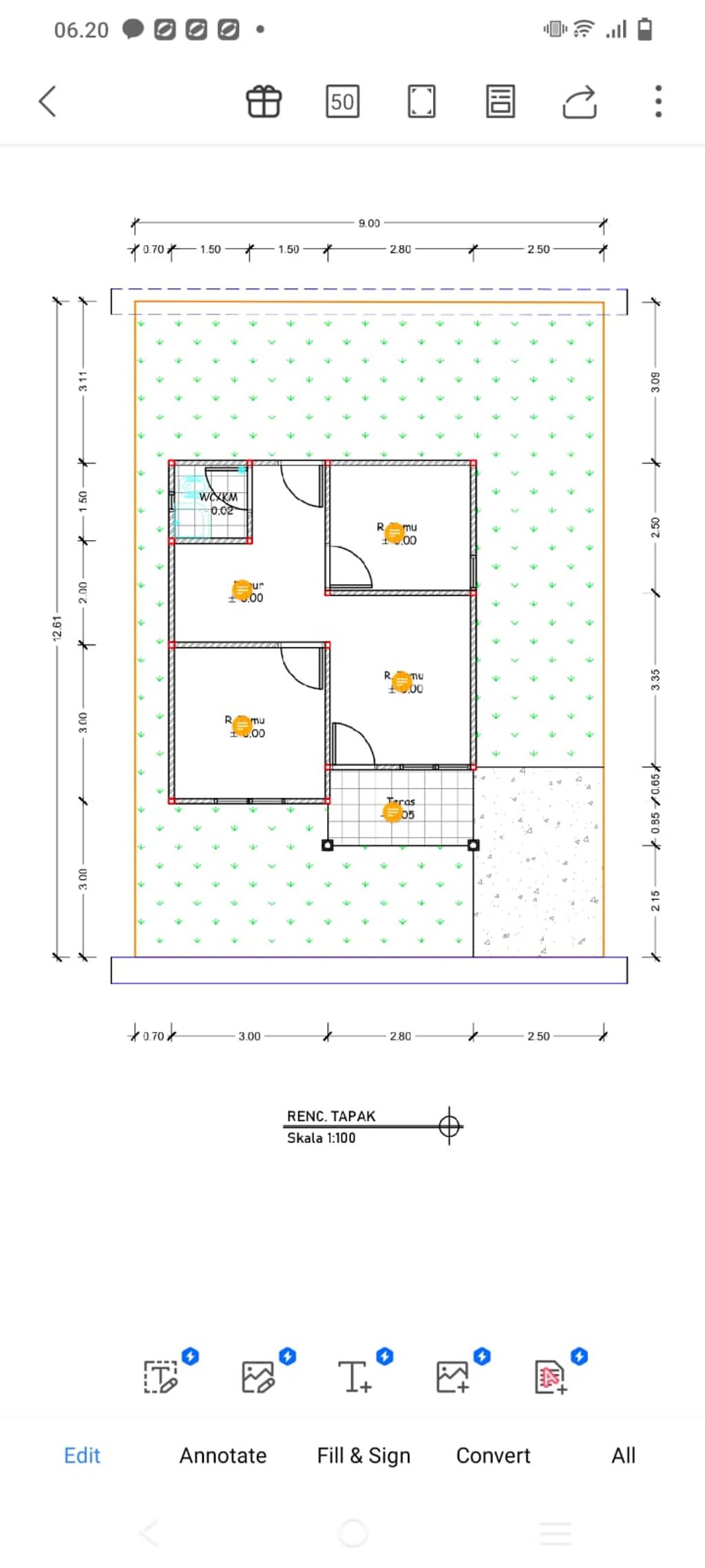 foto denah rumah tipe 36 perumahan PERUMAHAN VILLA ADIBA 2