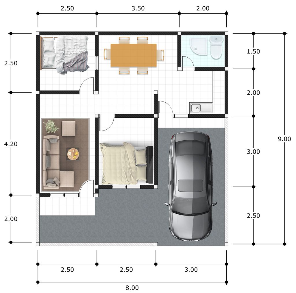 foto denah rumah tipe 45 perumahan PERUMAHAN GENDIS REGENCY 3