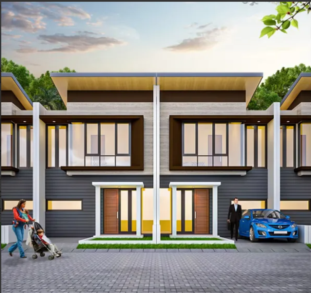 foto tampak rumah tipe 66/60 (6X10) perumahan ALANA REGENCY WONOREJO