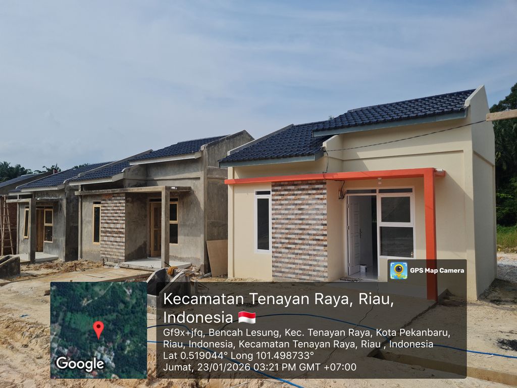 foto posisi tengah perumahan Mutiara Jaya II