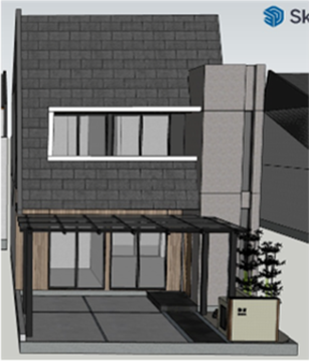 foto tampak rumah tipe AYAME F.07.01 perumahan MORIZONO