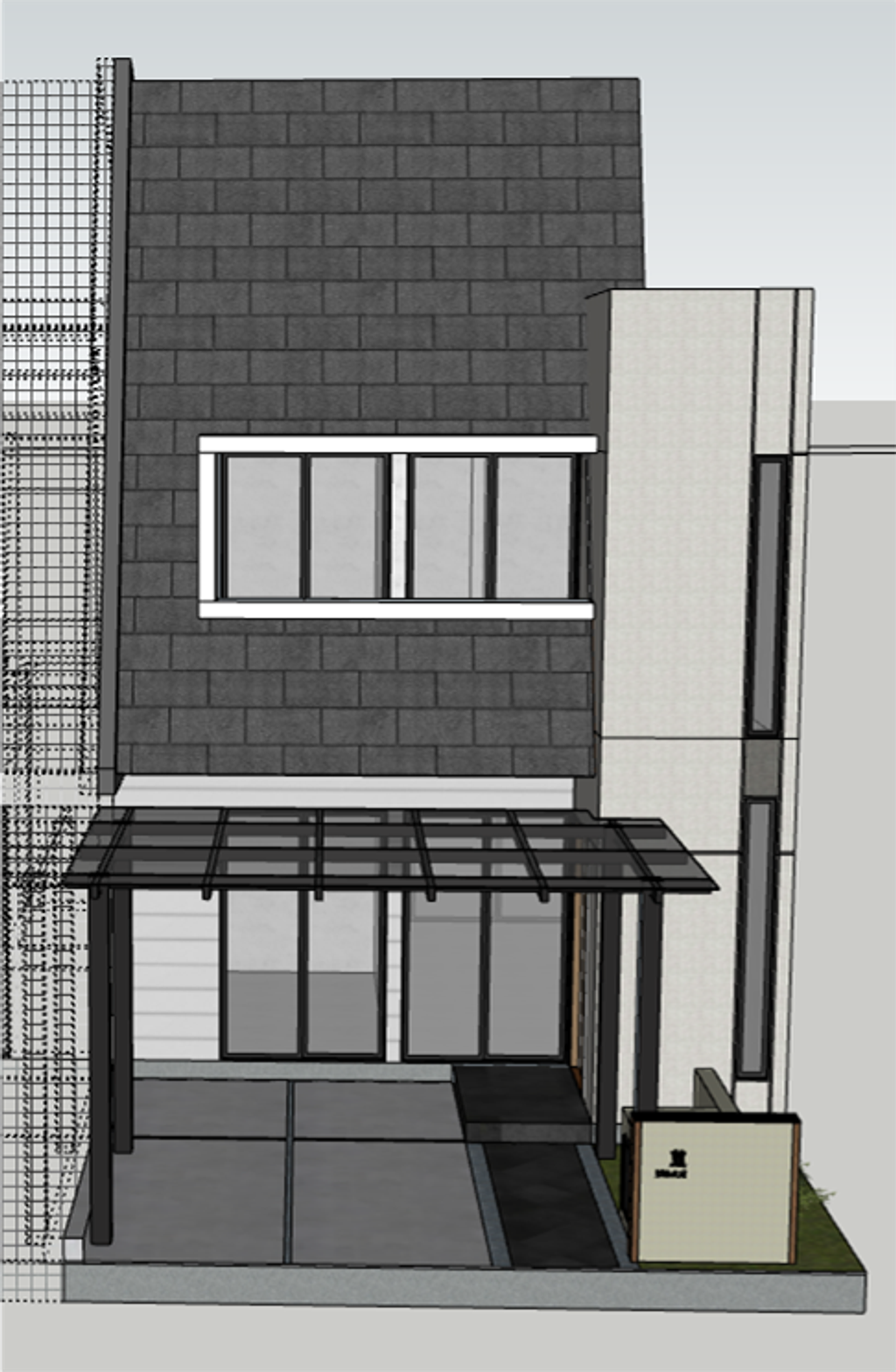 foto tampak rumah tipe SUMIRE F.08.08 perumahan MORIZONO