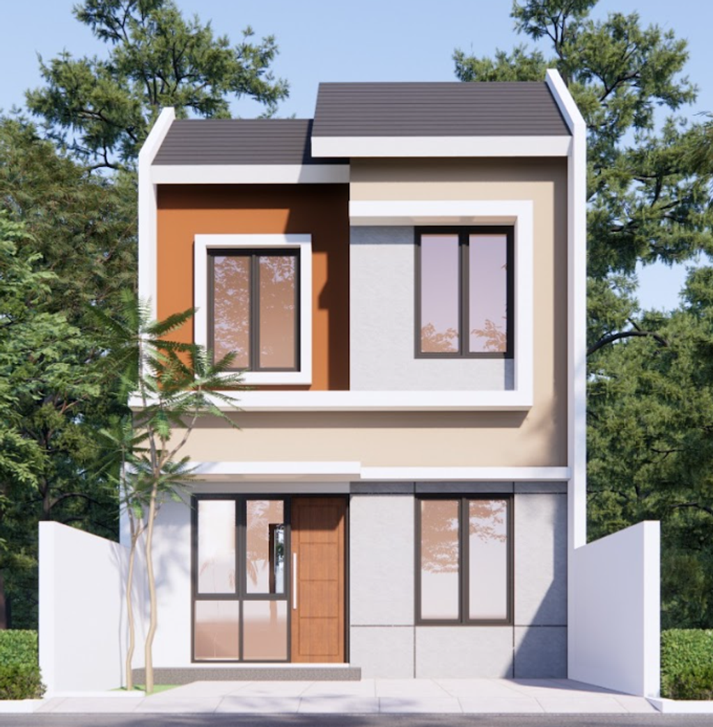 foto tampak rumah tipe Cempaka perumahan WANDRI MAJALAYA ASRI