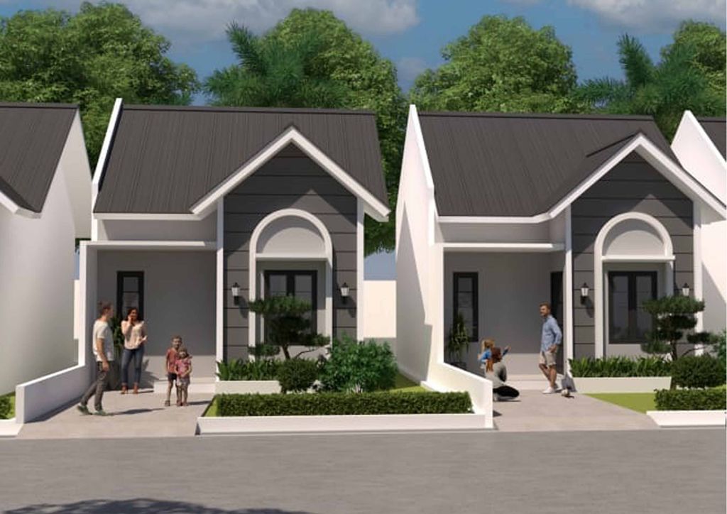 foto tampak rumah tipe 36 perumahan PERMATA GREAT SIRIWIJAYA RESIDENCE