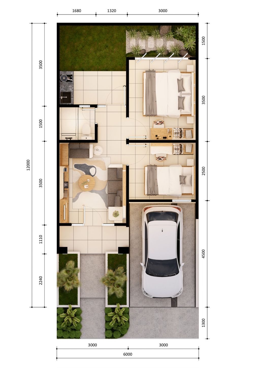 foto denah rumah tipe 38 perumahan PESONA KAHURIPAN 10