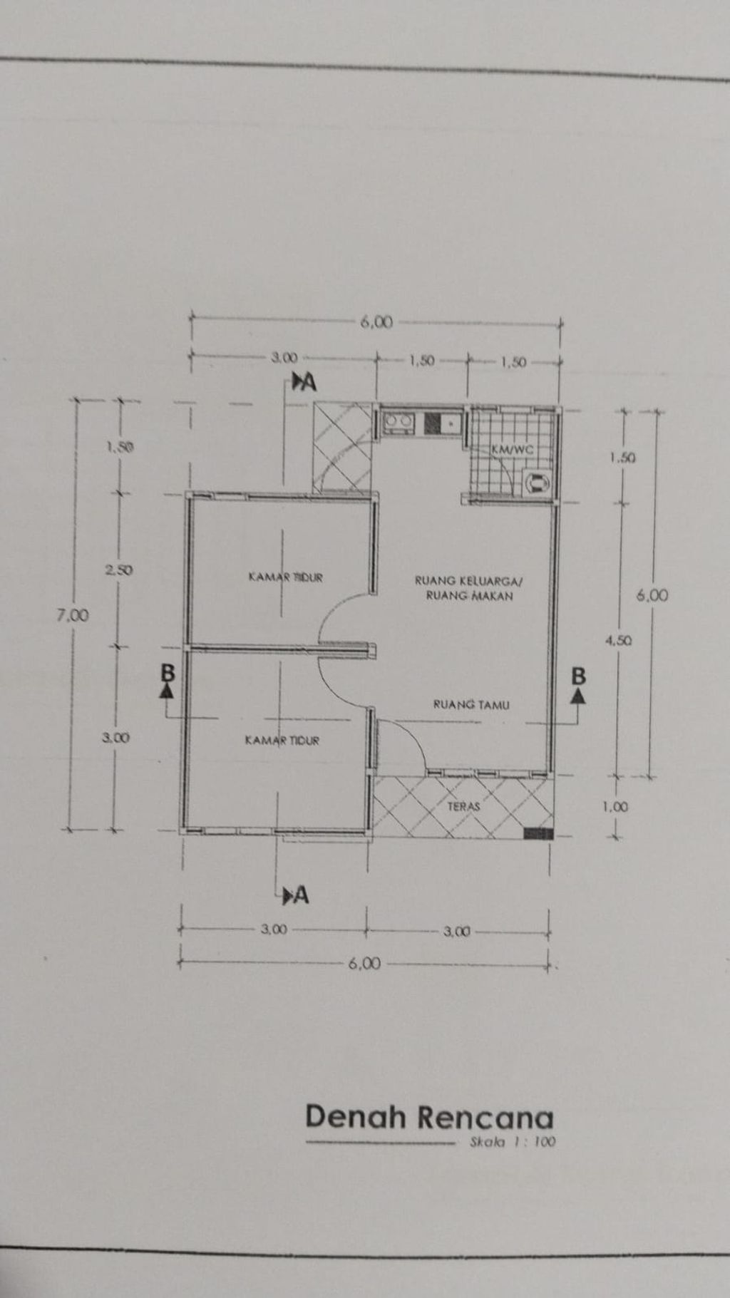 foto denah rumah tipe RUMAH TAPAK perumahan MUTIA AZZAHRA RESIDENCE
