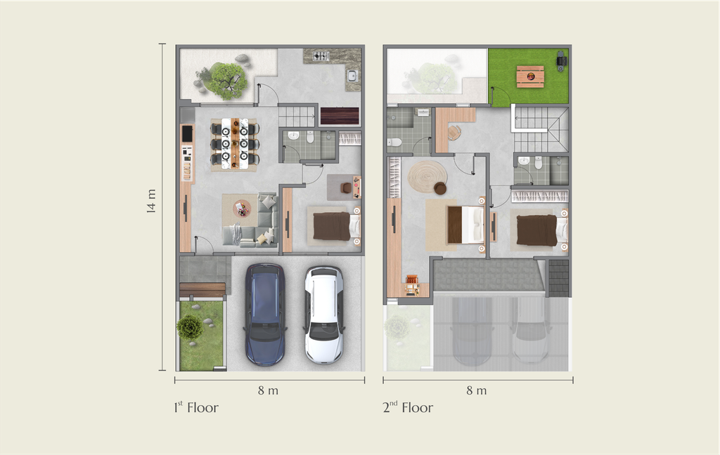foto denah rumah tipe KAEDE F.06.03 perumahan MORIZONO