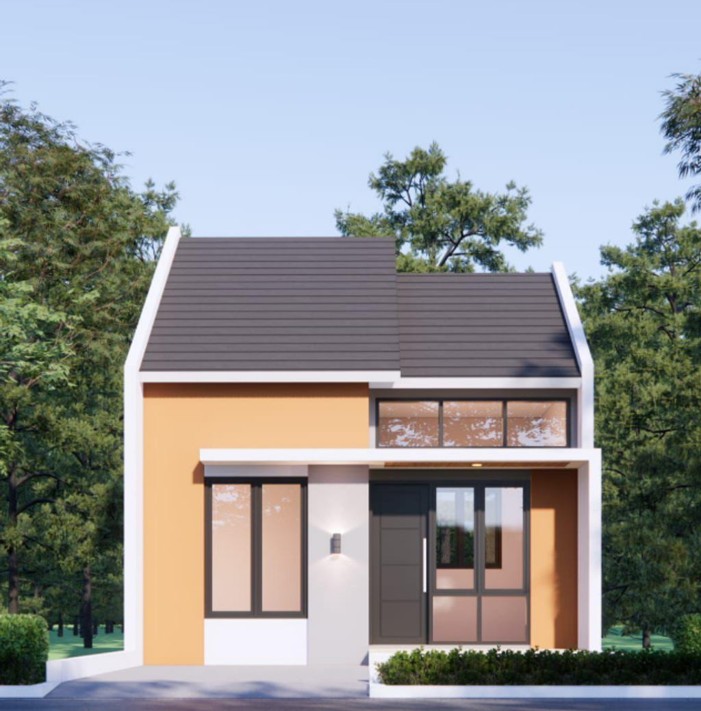 foto tampak rumah tipe Anggrek perumahan WANDRI MAJALAYA ASRI