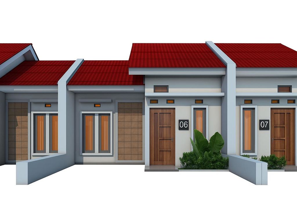 foto tampak rumah tipe 30/66 perumahan SULTAN AZIZ REGENCY