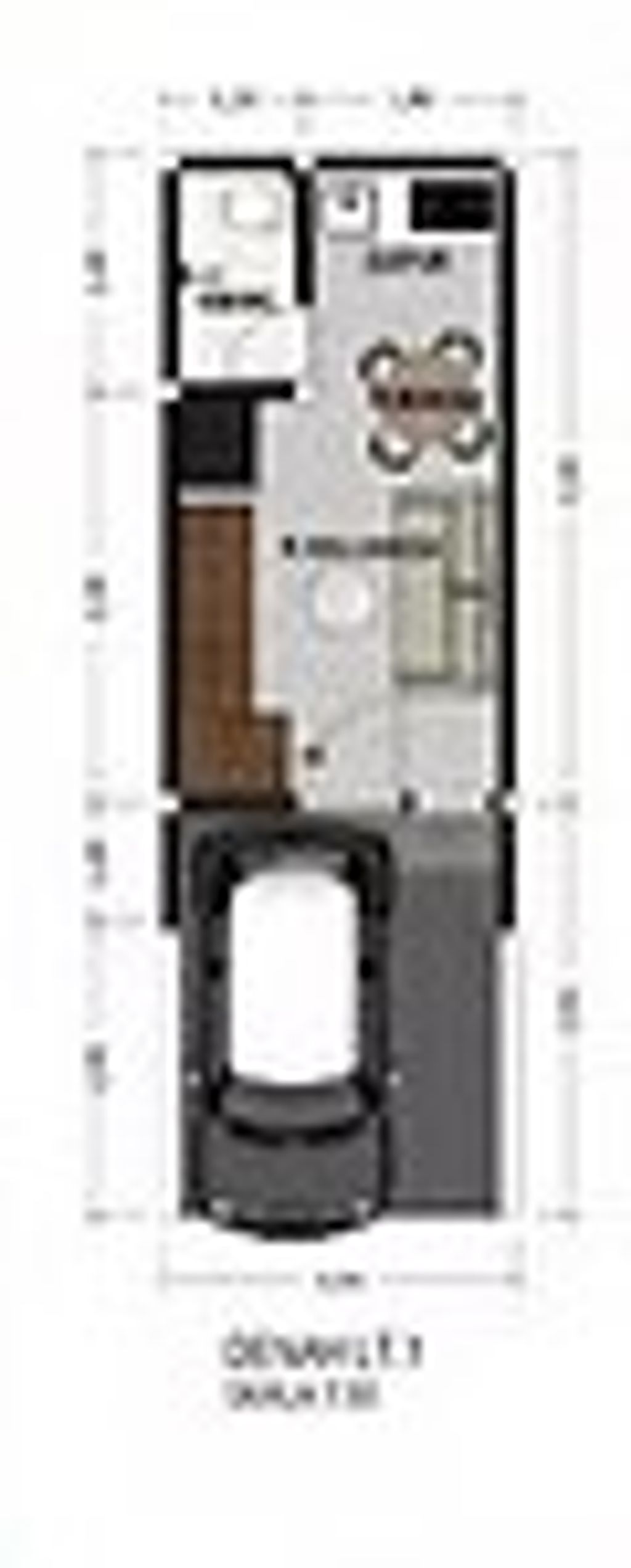 foto denah rumah tipe 28/34 perumahan ALANA REGENCY WONOREJO