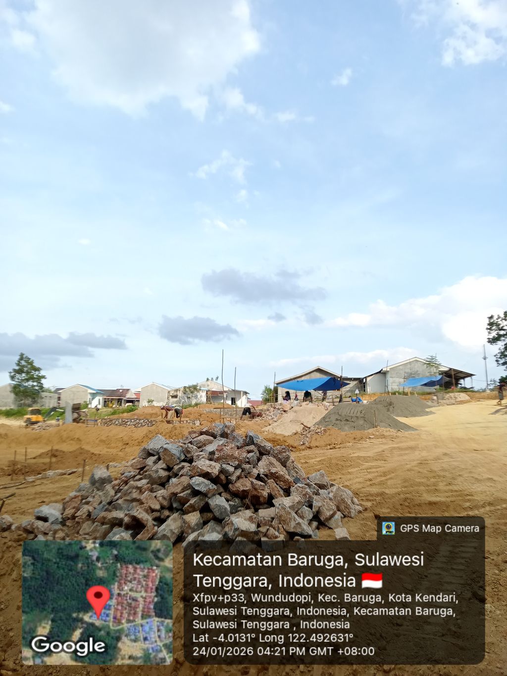 foto posisi tengah perumahan RAZKA TOWN HOUSE