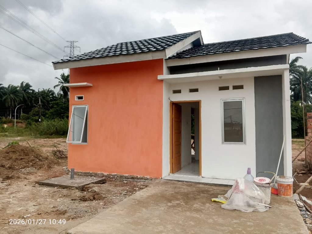 foto tampak rumah tipe 36 perumahan Mutiara talang kelapa