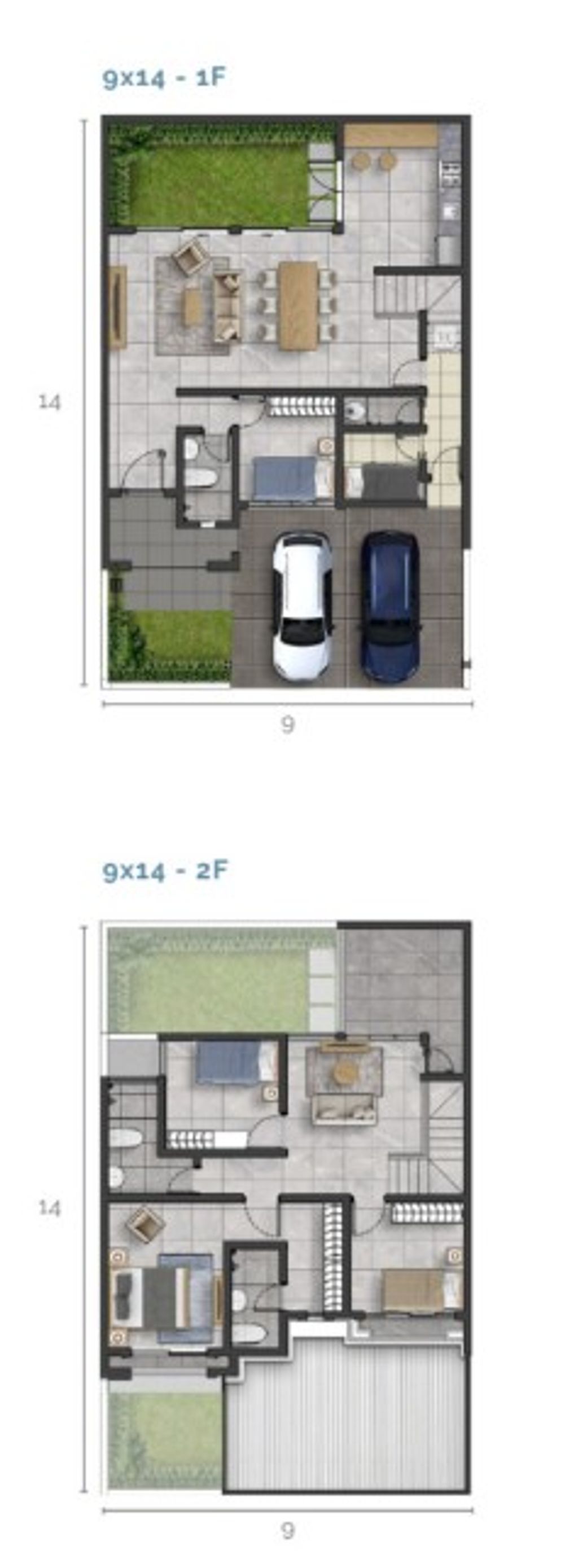 foto denah rumah tipe T.157 perumahan GRAND WISATA - CLUSTER DOVIA