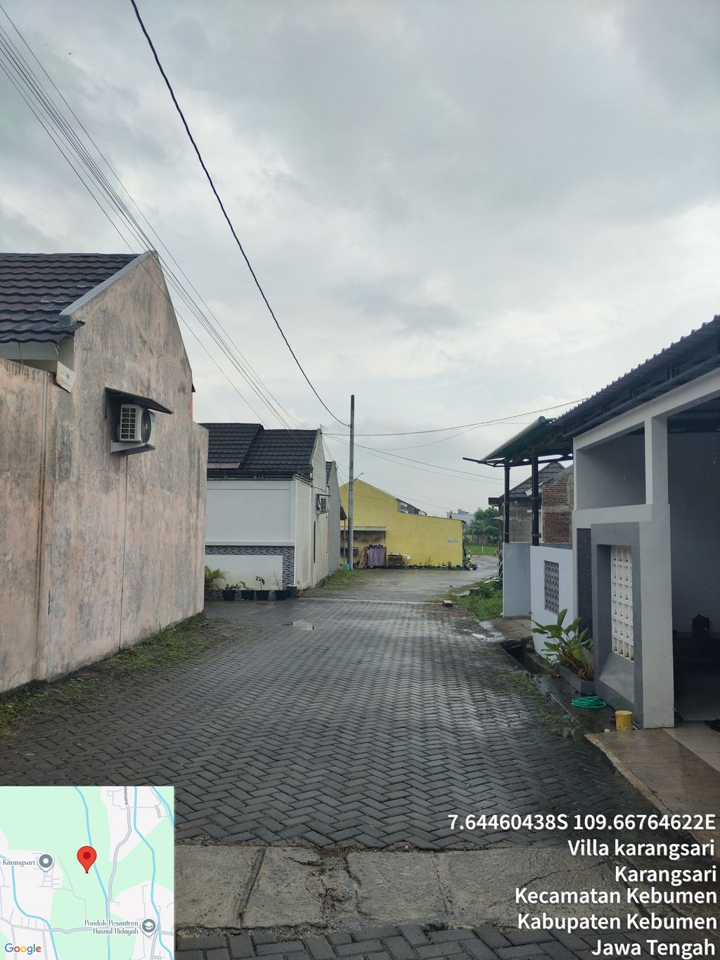 foto posisi tengah perumahan Cluster Natura