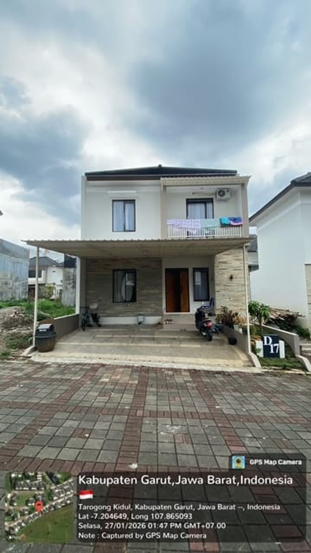 foto tampak rumah tipe 70/98 perumahan BUKIT GARDENIA RESORT