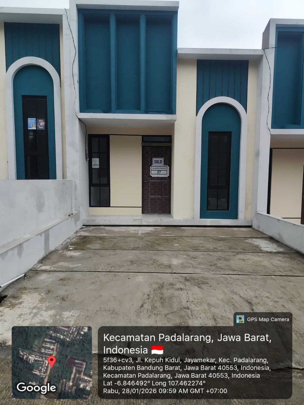 foto tampak rumah tipe 30 1 Lantai Landed (315) perumahan G-Land Padalarang Valley