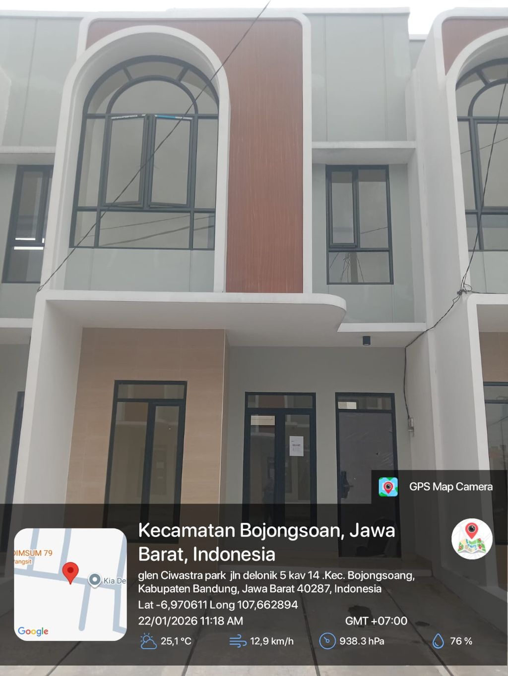 foto tampak rumah tipe 43 Compact 3 Kamar HC (496) perumahan G-Land Ciwastra Park 2