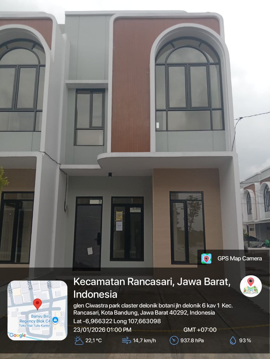 foto tampak rumah tipe 43 Compact 3 Kamar HC (504) perumahan G-Land Ciwastra Park 2