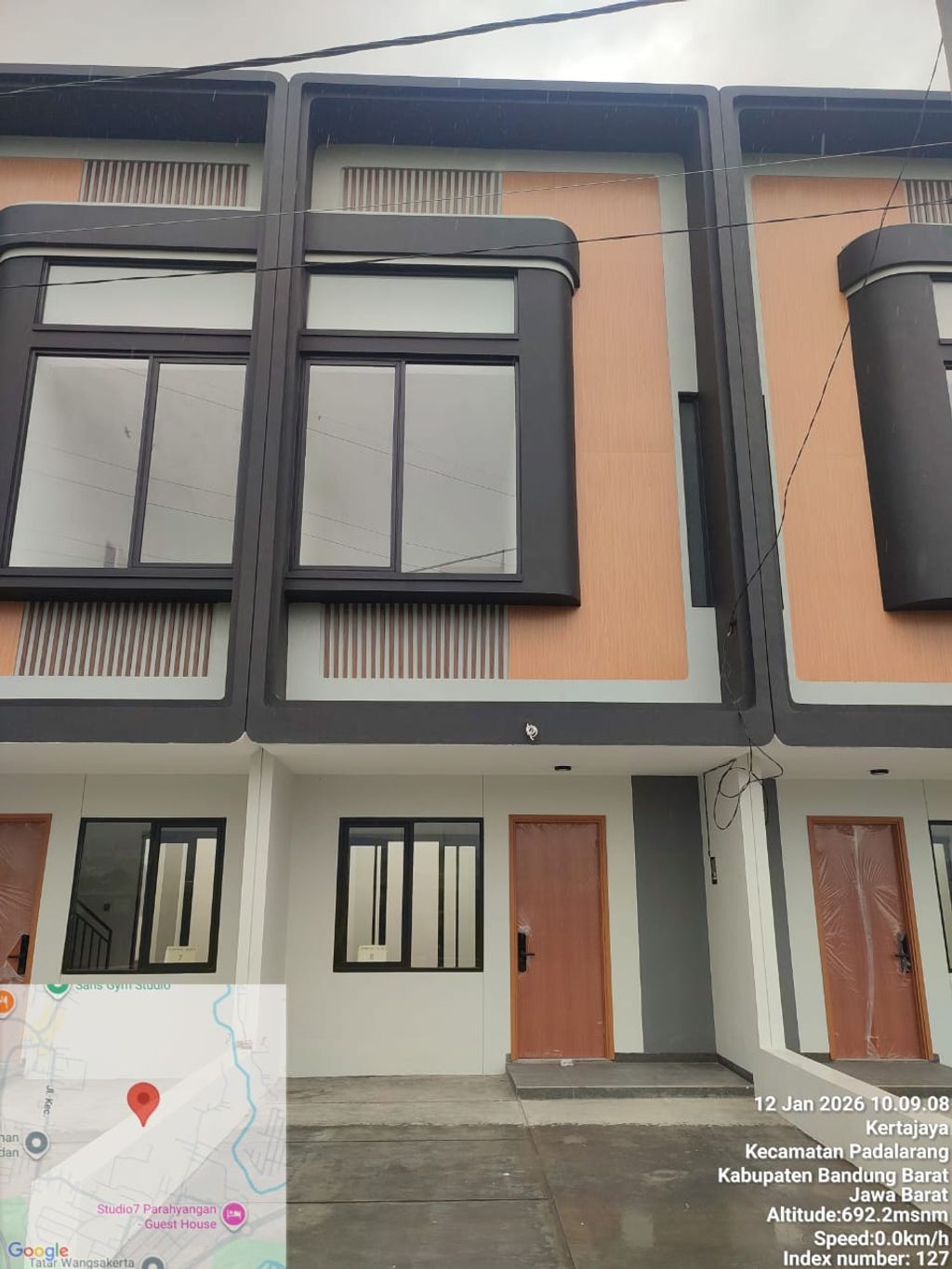 foto tampak rumah tipe 45 Compact Minimalis HC (570) perumahan Cluster Everton