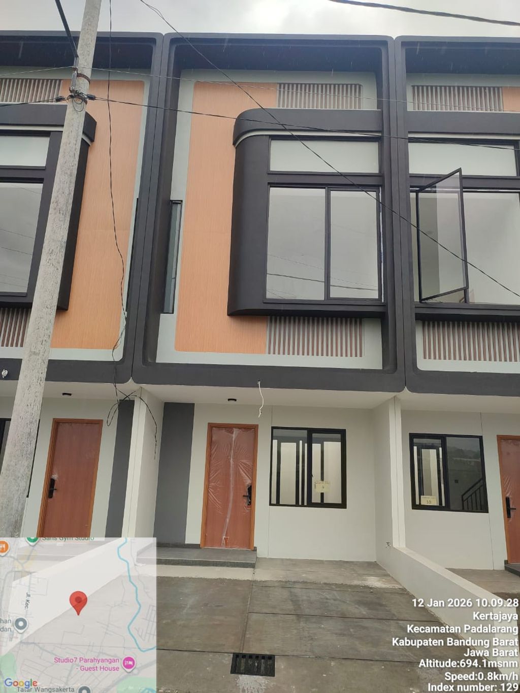 foto tampak rumah tipe 45 Compact Minimalis HC (600) perumahan Cluster Everton