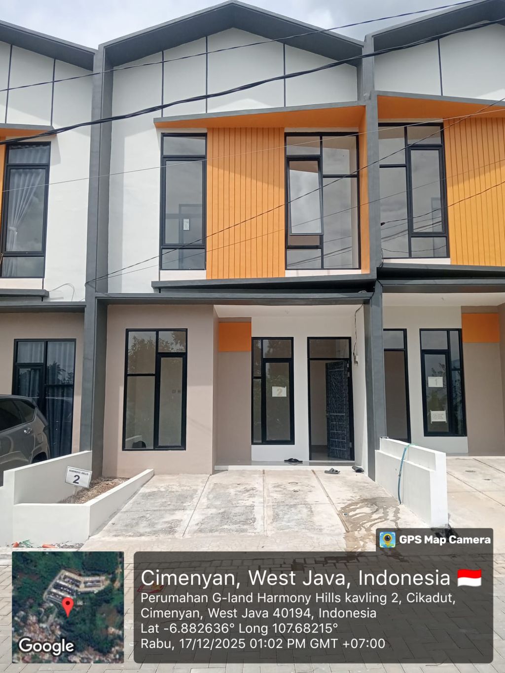 foto tampak rumah tipe 41 Superimposed (3 kamar) (481) perumahan G-Land Harmony Hills