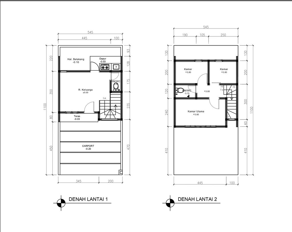 foto denah rumah tipe 51 Compact 3 Kamar HC (519) perumahan G-Land Ciwastra Park 2