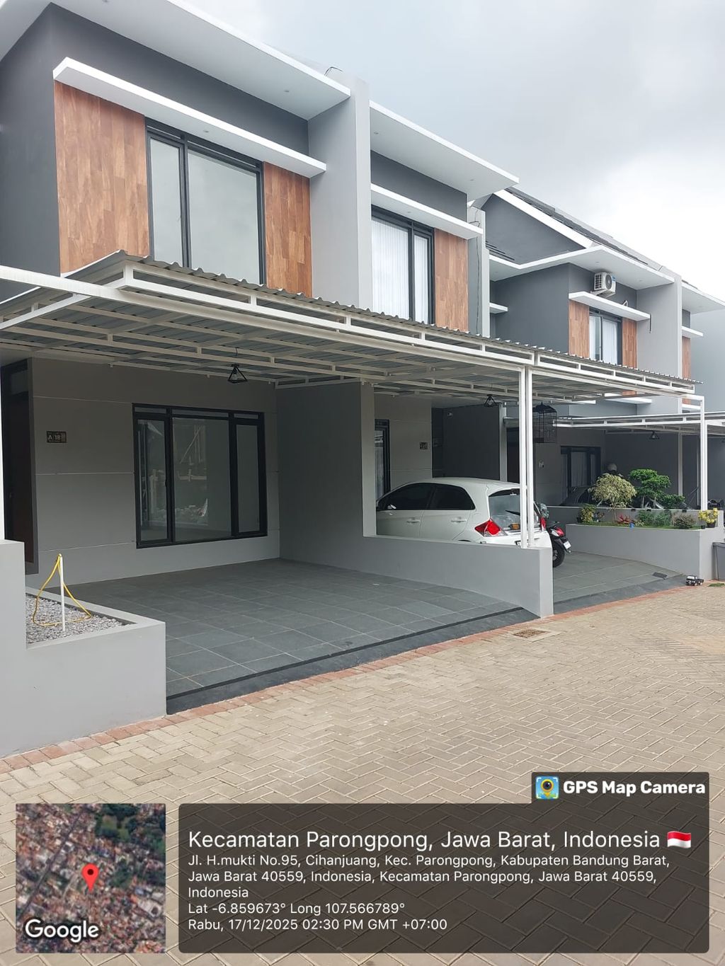 foto tampak rumah tipe 60 perumahan Narra Residence