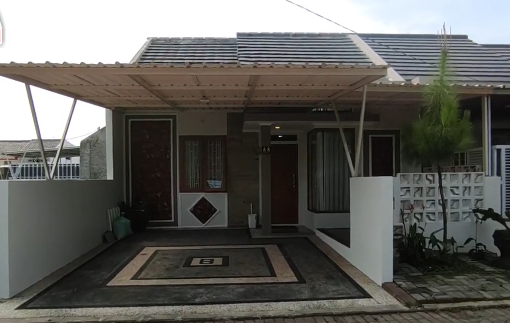 foto tampak rumah tipe 36/72 perumahan GREEN GARDEN RESIDENCE