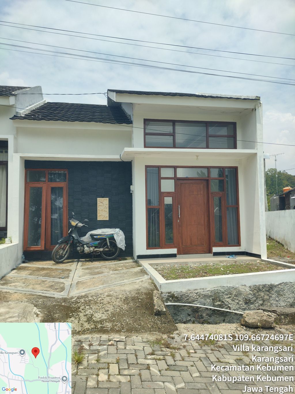 foto tampak rumah tipe 36 perumahan Cluster Natura