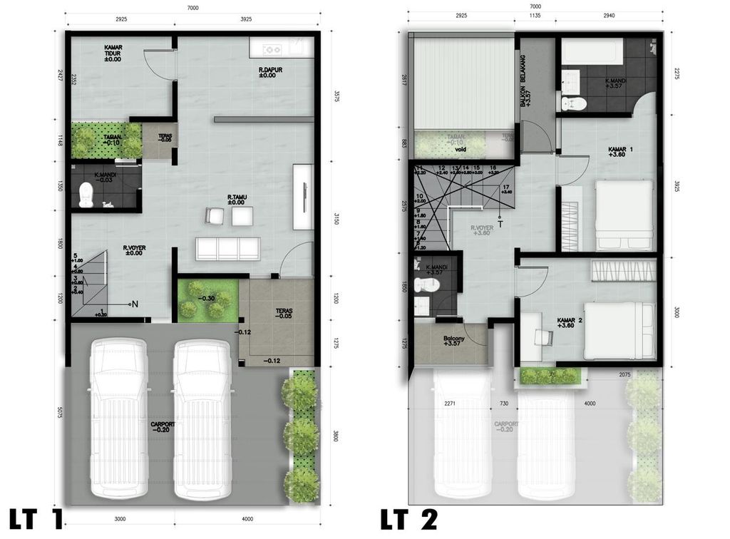 foto denah rumah tipe townhouse 100 perumahan The Charlestown