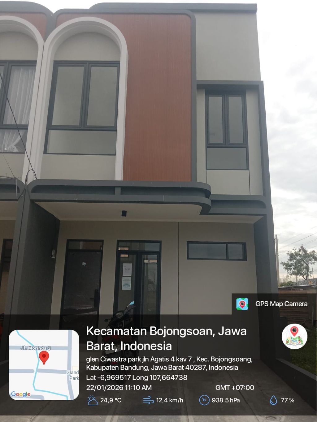 foto tampak rumah tipe 38 Compact 2 Kamar HC (437) perumahan G-Land Ciwastra Park 2