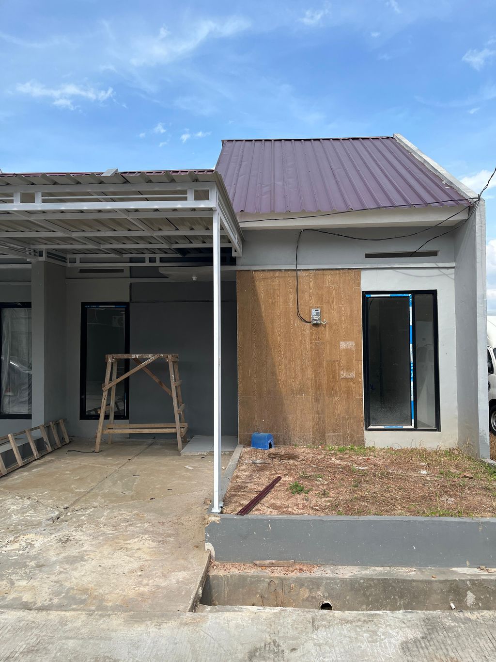 foto tampak rumah tipe 36/100 perumahan Palaran Indah Kemilau 2